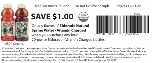 Vitamin Spring Water Coupon